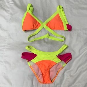 Neon bikini set